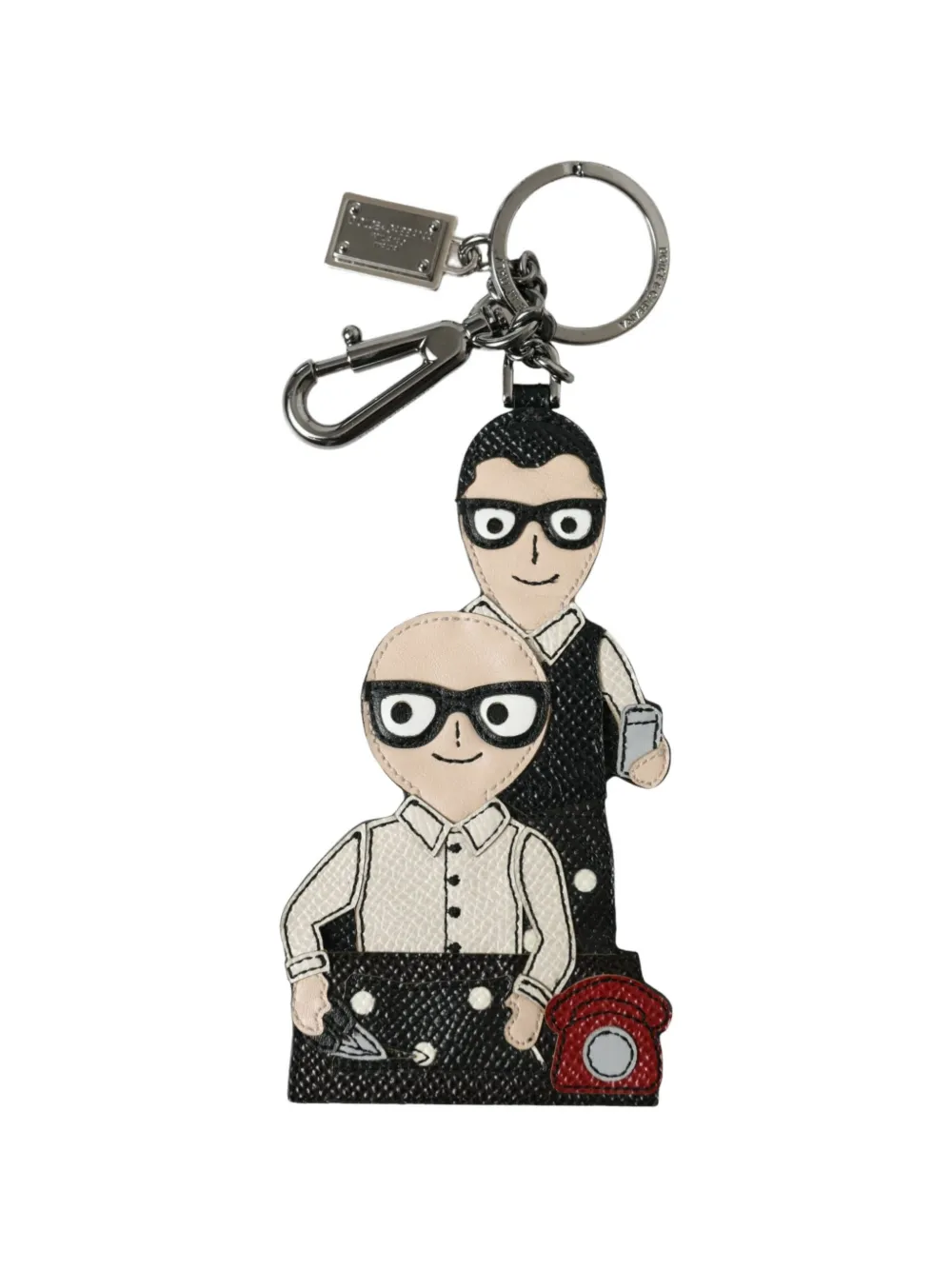 Dolce & Gabbana #DGFamily Schlüsselanhänger mit Logo-Schild - Schwarz