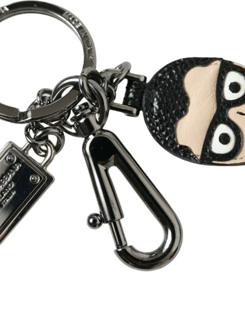 Dolce & Gabbana #DGFamily sleutelhanger met logoplakkaat Zwart