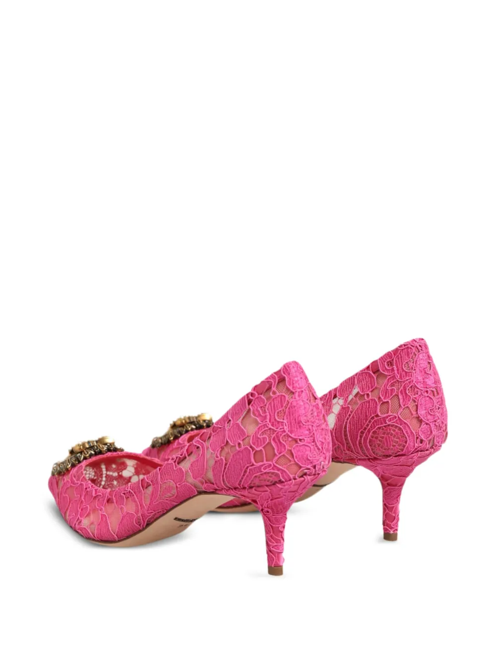 Dolce & Gabbana Taormina Devotion pumps met kant Roze