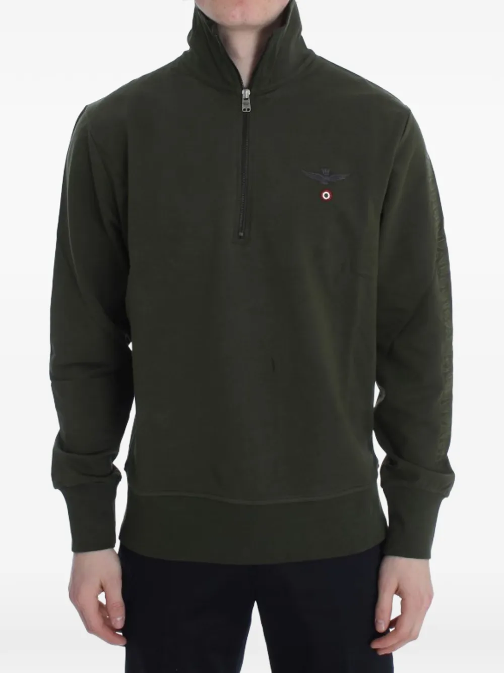 Aeronautica Militare Maglione con logo - Verde