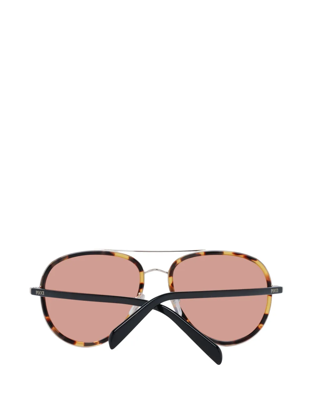 PUCCI EP0185 zonnebril met schildpadschild-effect Bruin