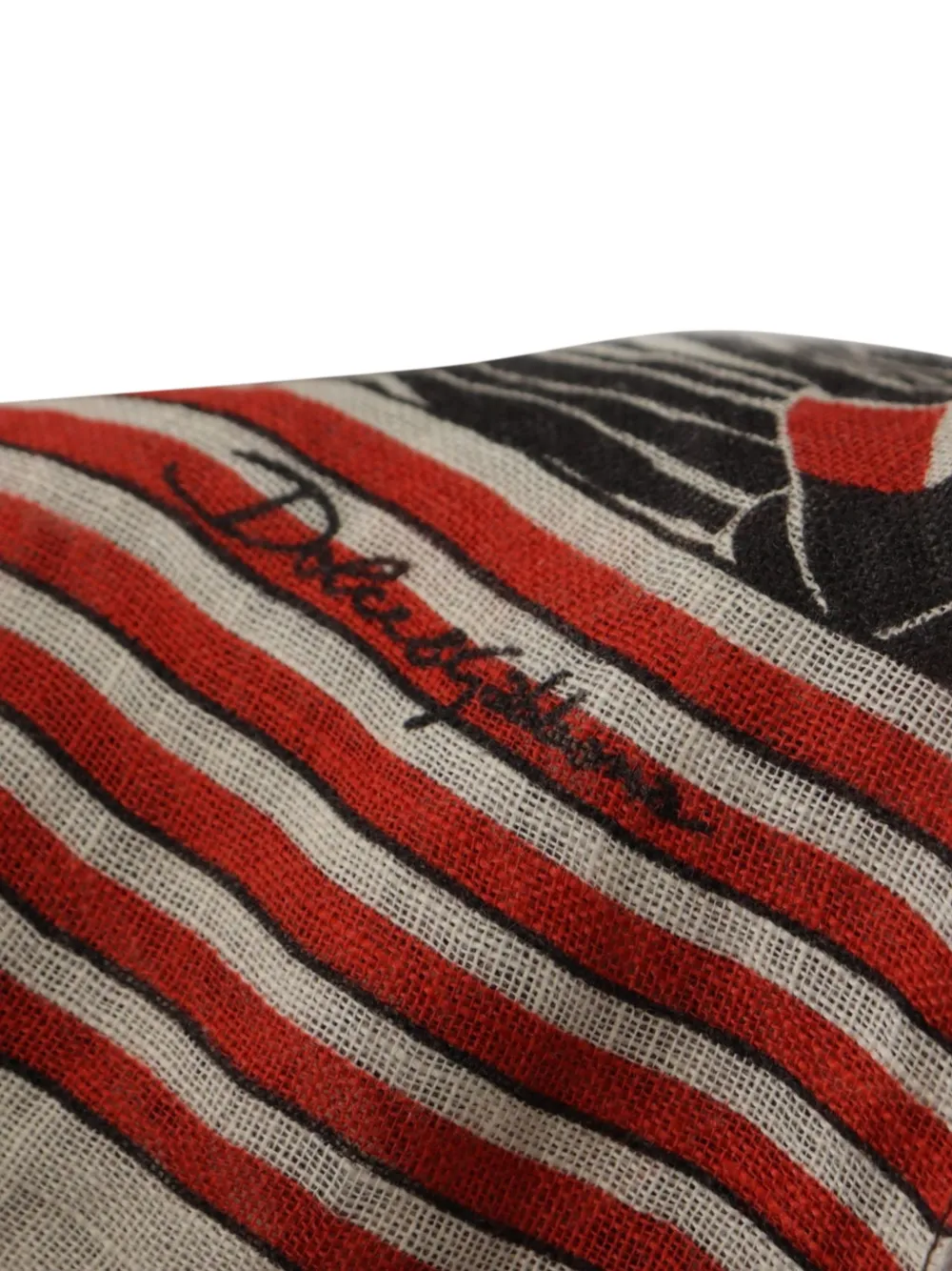 Dolce & Gabbana Sjaal met zebraprint en bootstreep Wit