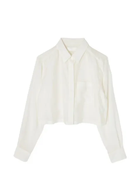 Moussy Vintage cropped pocket-detail shirt