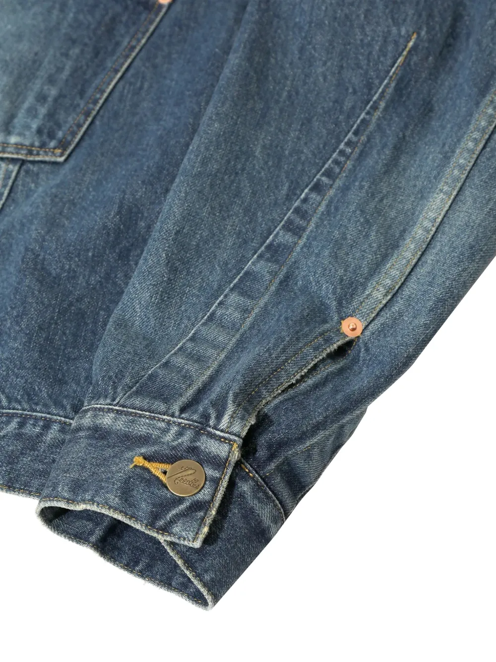 Needles Denim jack Blauw