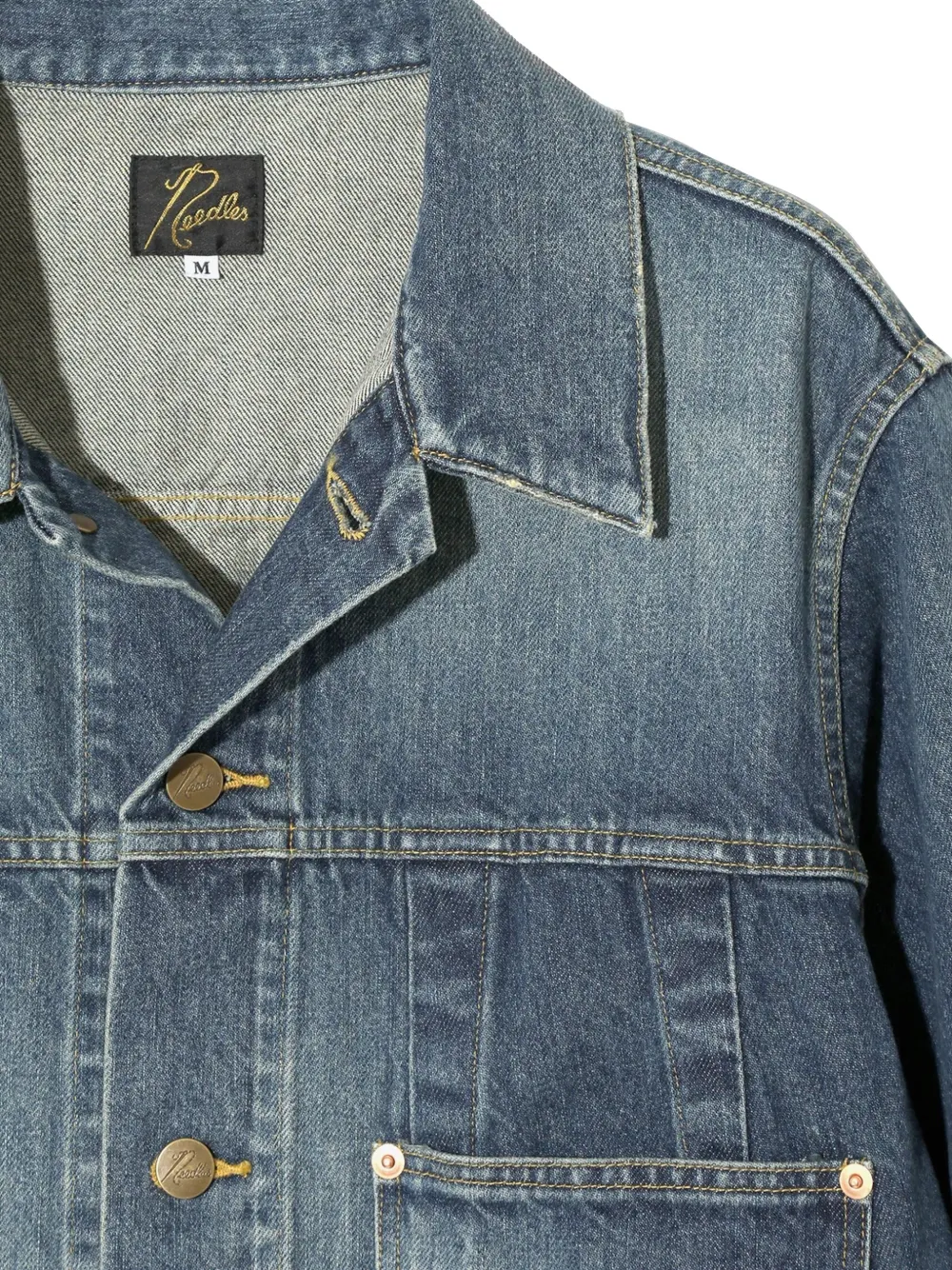 Needles Denim jack Blauw