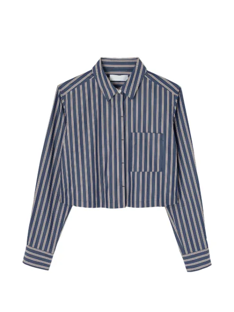 Moussy Vintage striped cropped shirt