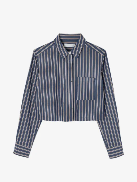 Moussy Vintage striped cropped shirt