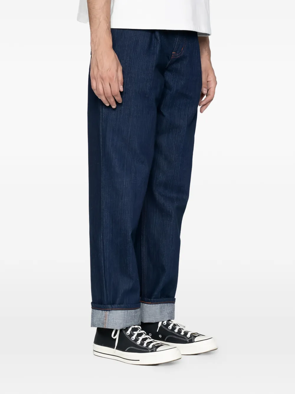  Naked And Famous Vaqueros Con Pinzas - Azul 