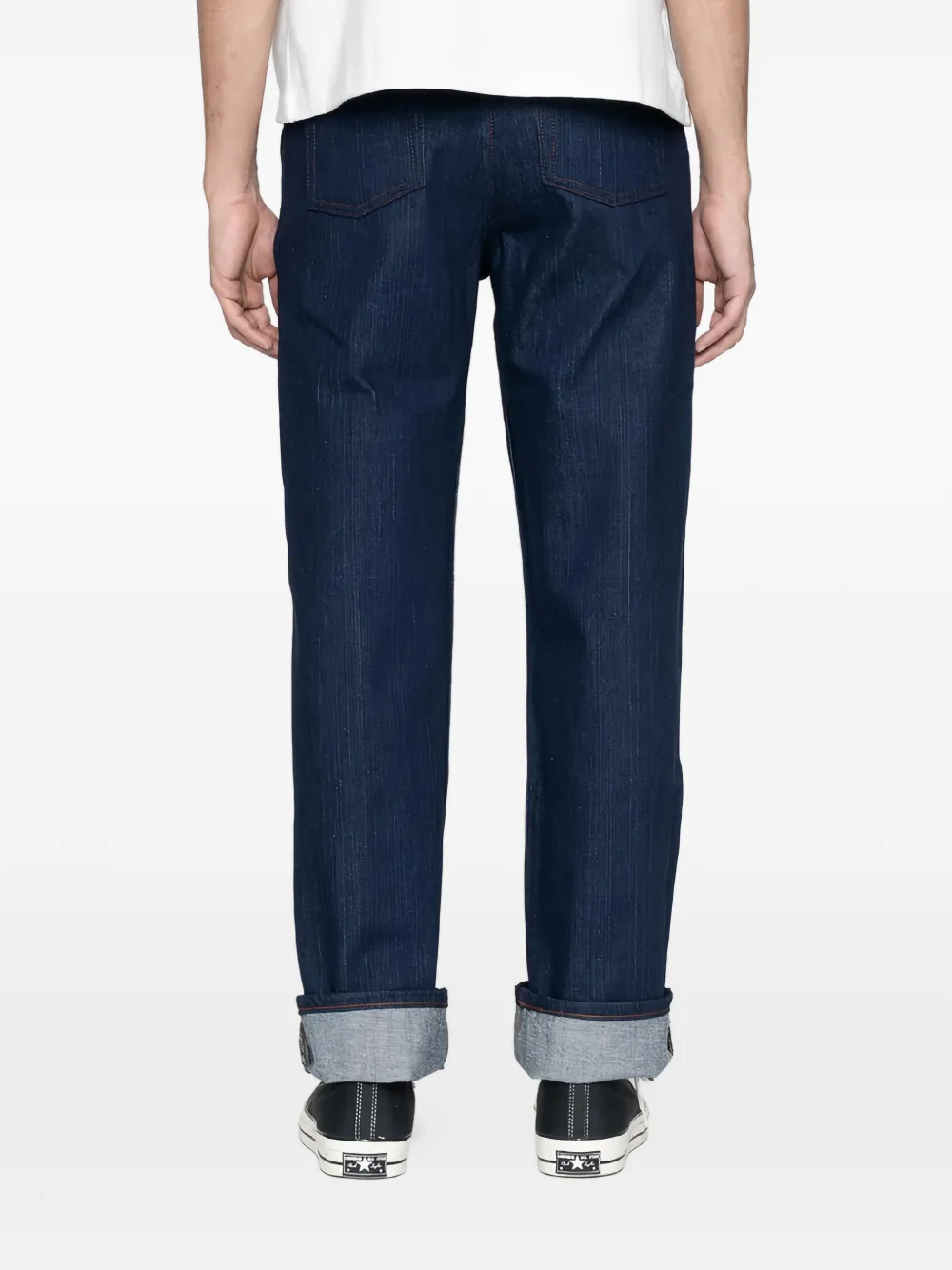  Naked And Famous Vaqueros Con Pinzas - Azul 