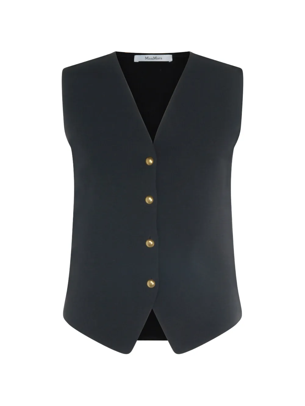 Max Mara Gilet con scollo a V - Blu