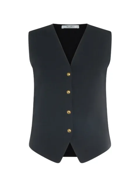 Max Mara V-neck button-up gilet