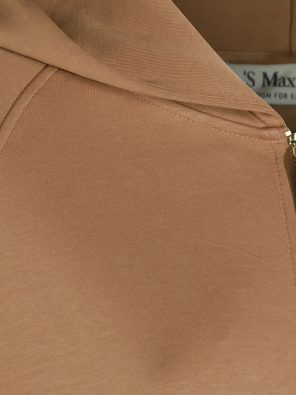 'S Max Mara Hoodie met raglanmouwen en rits Beige