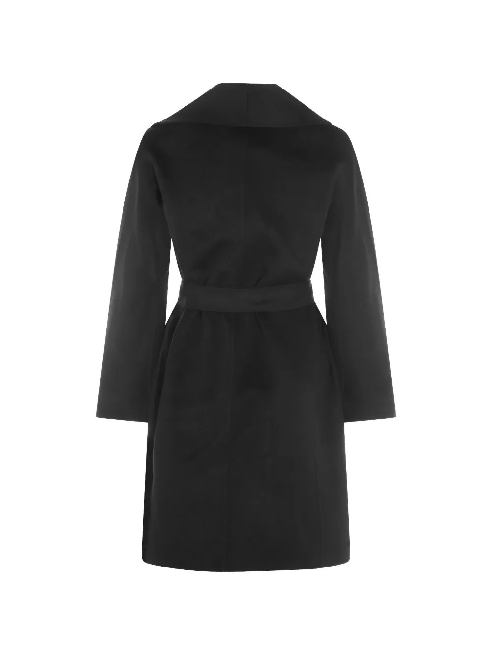 'S Max Mara Jas met sjaalrevers en ceintuur Zwart