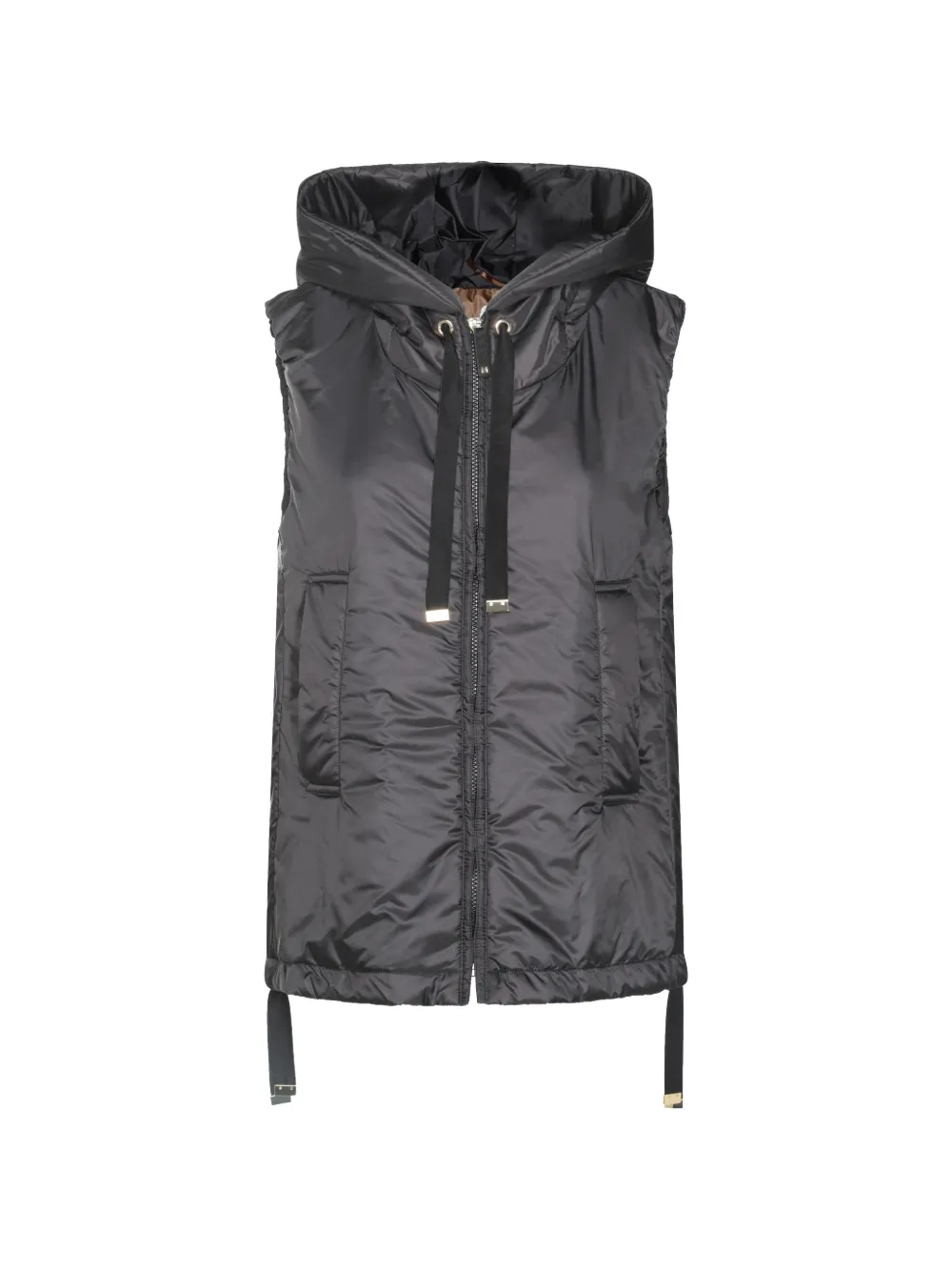 Max Mara The Cube hooded gilet - Nero