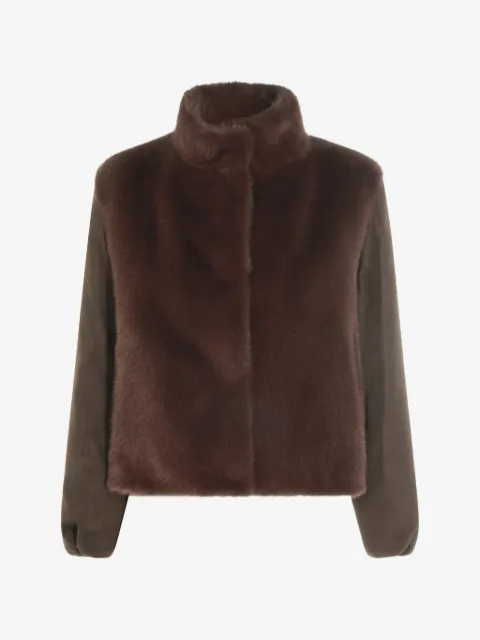 Herno faux-fur panelled JACKET