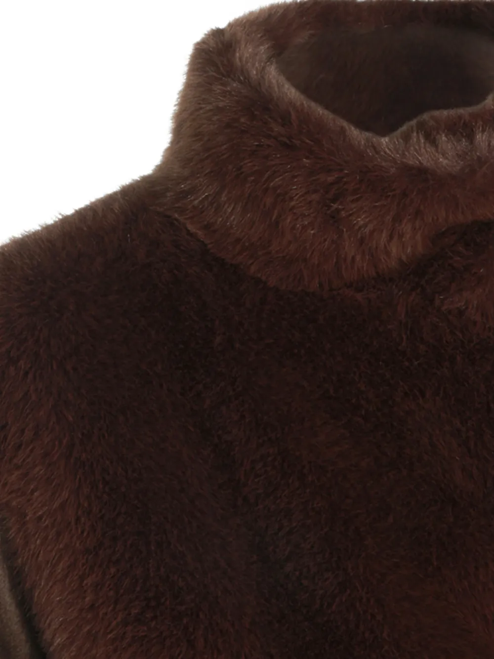  Herno Faux-fur Panelled Jacket - Marrone 