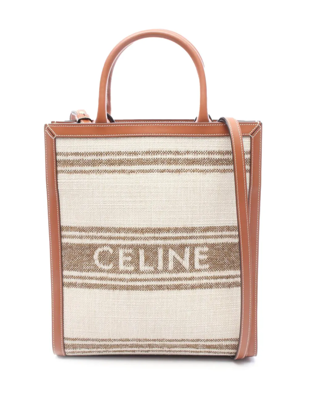 Celine Pre-Owned 2021-2026 Small Canvas Vertical Cabas Tote satchel - Toni neutri