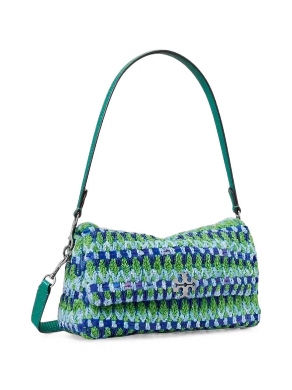 Tory Burch Charlie schoudertas met kralen Groen