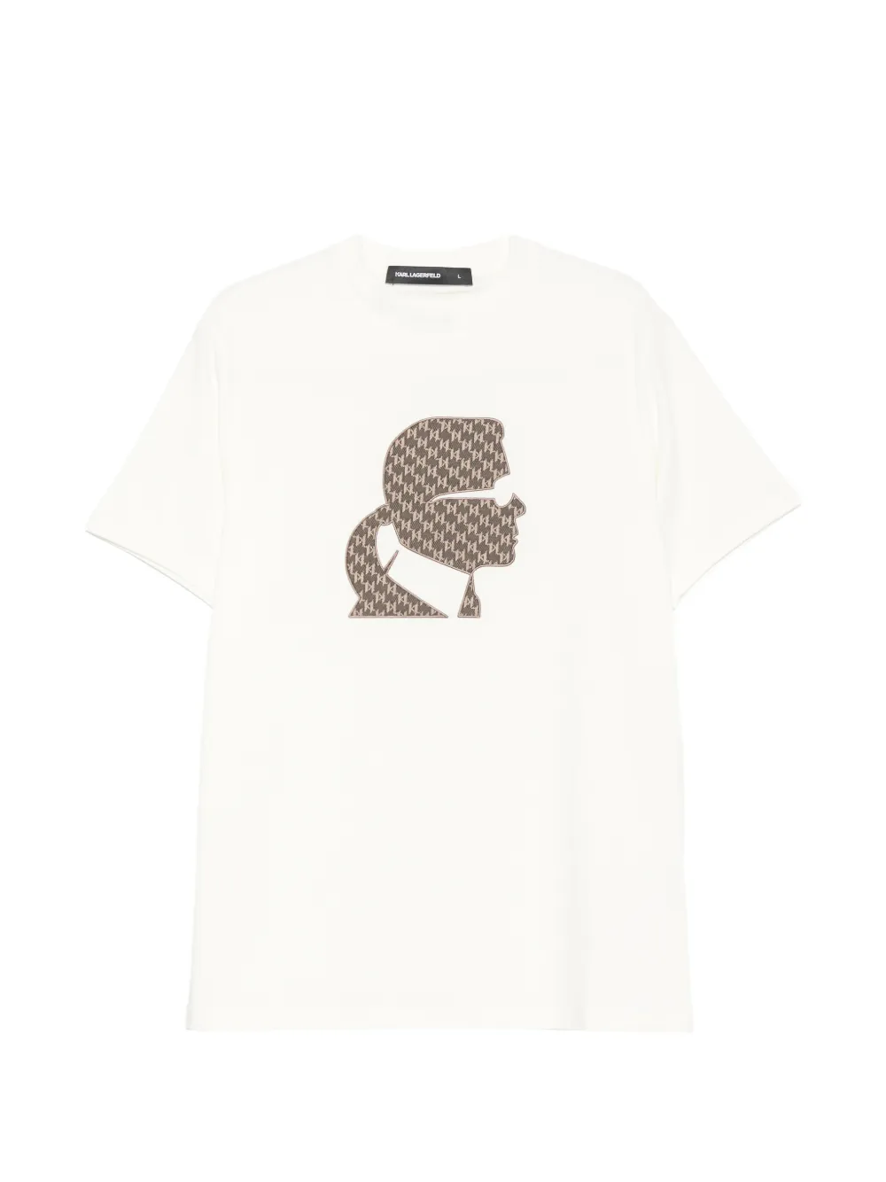 Karl Lagerfeld T-shirt con logo - Toni neutri