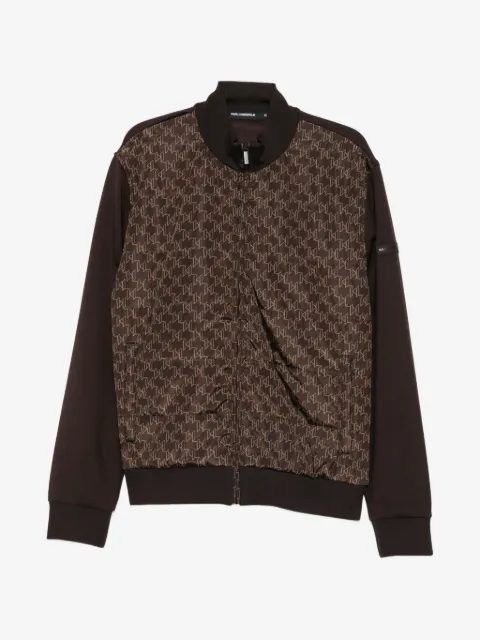 Karl Lagerfeld Bomberjacke mit Monogramm-Print