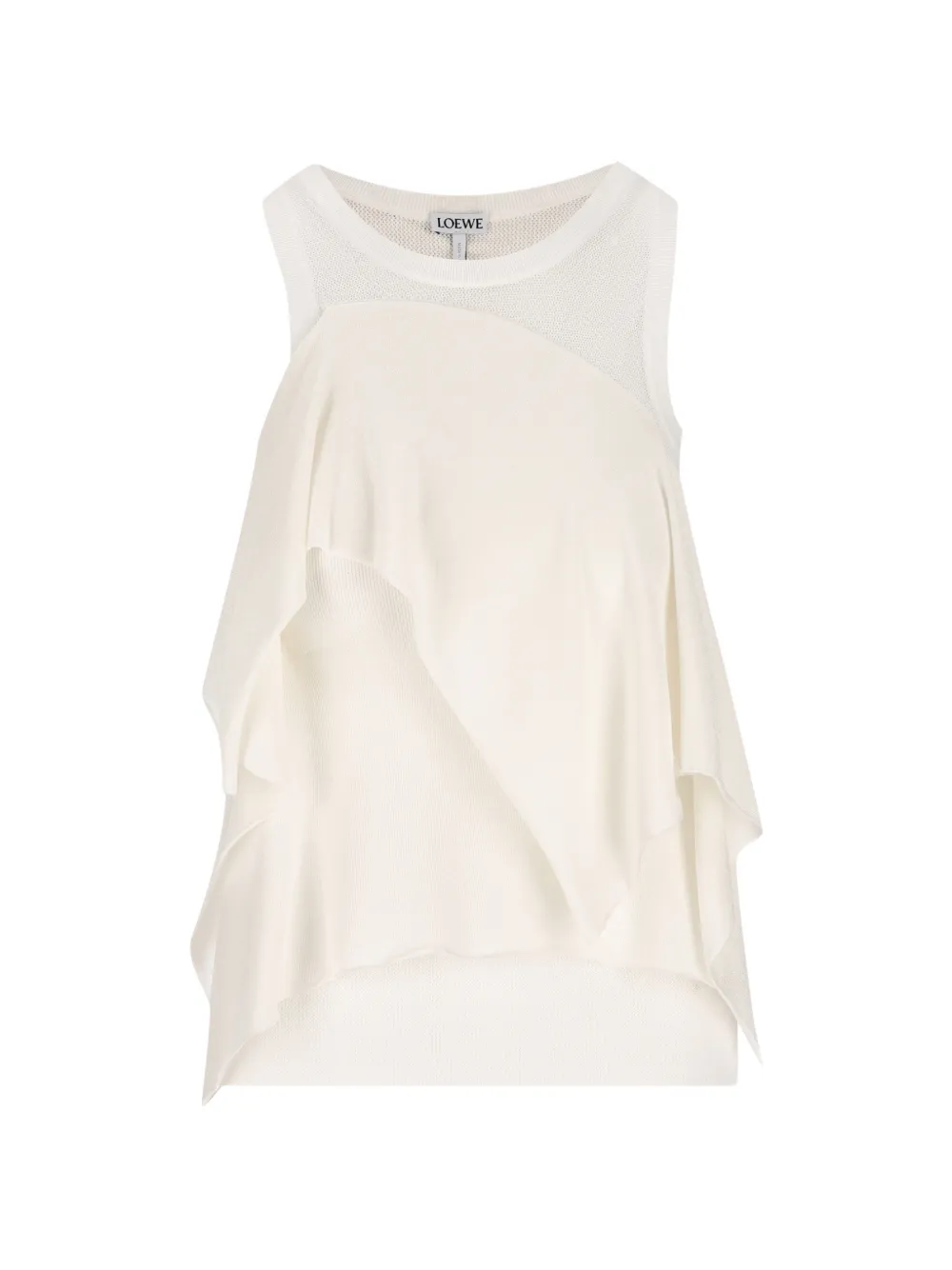 LOEWE Top con ruches - Bianco