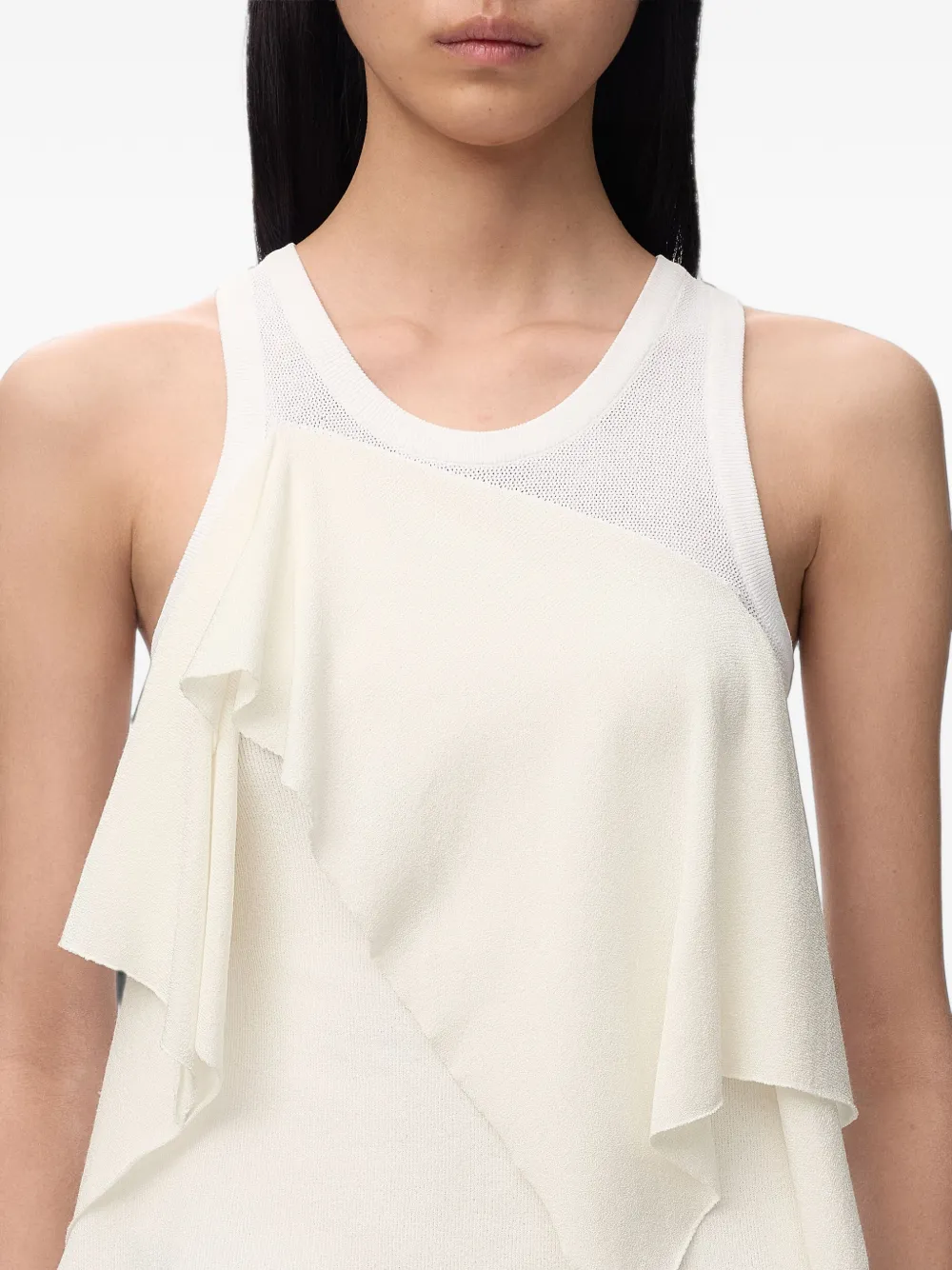 LOEWE Gelaagde top met ruches Wit
