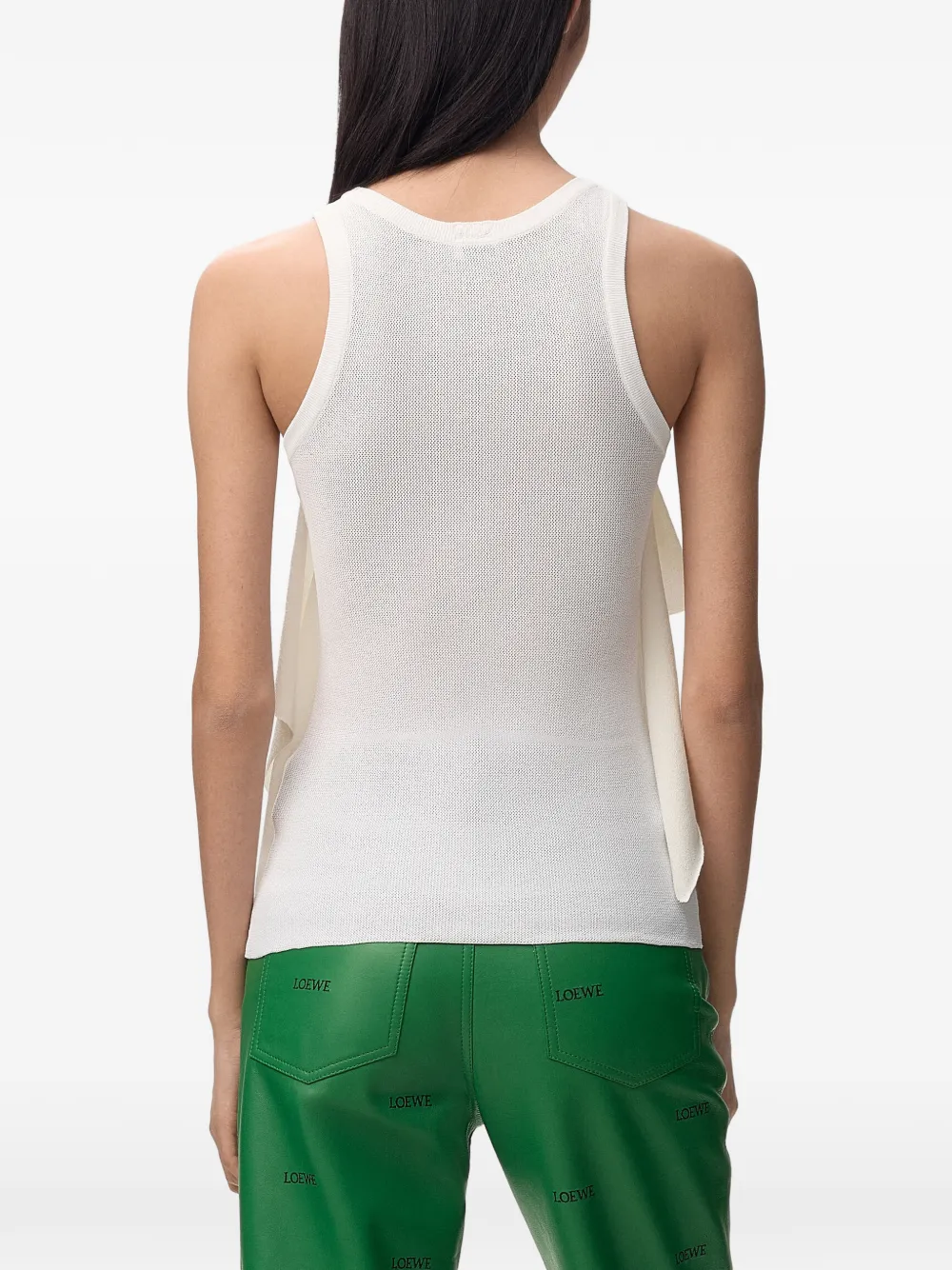 LOEWE Gelaagde top met ruches Wit