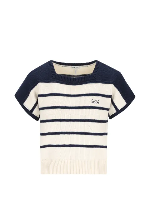 LOEWE striped Anagram-embroidered sweater