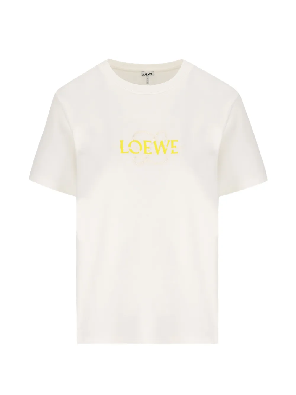 LOEWE logo-embroidered T-shirt - Bianco
