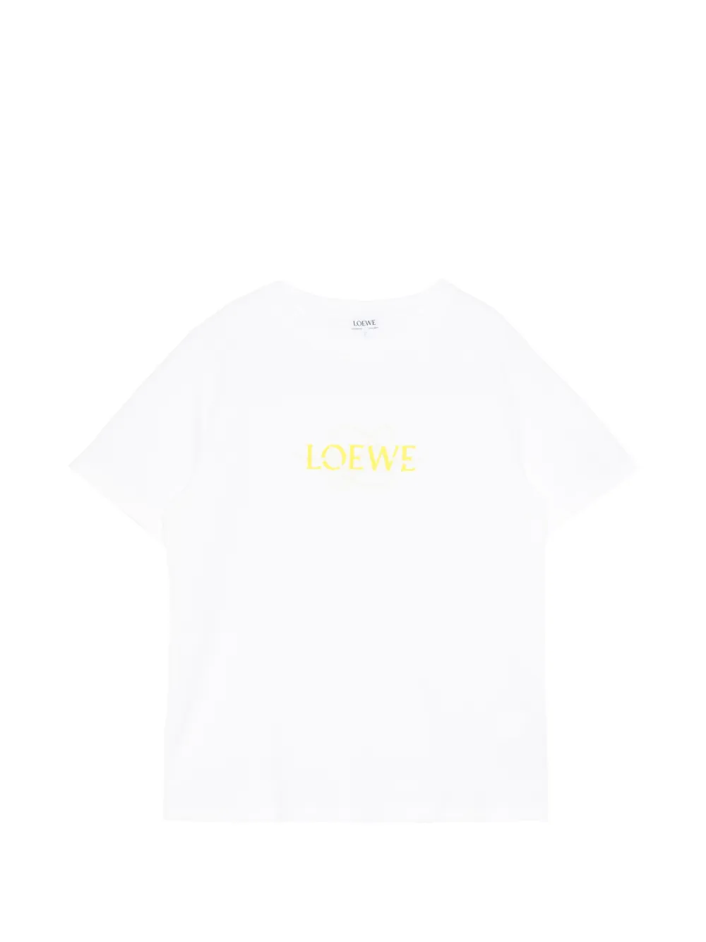 LOEWE T-shirt met geborduurd logo Wit