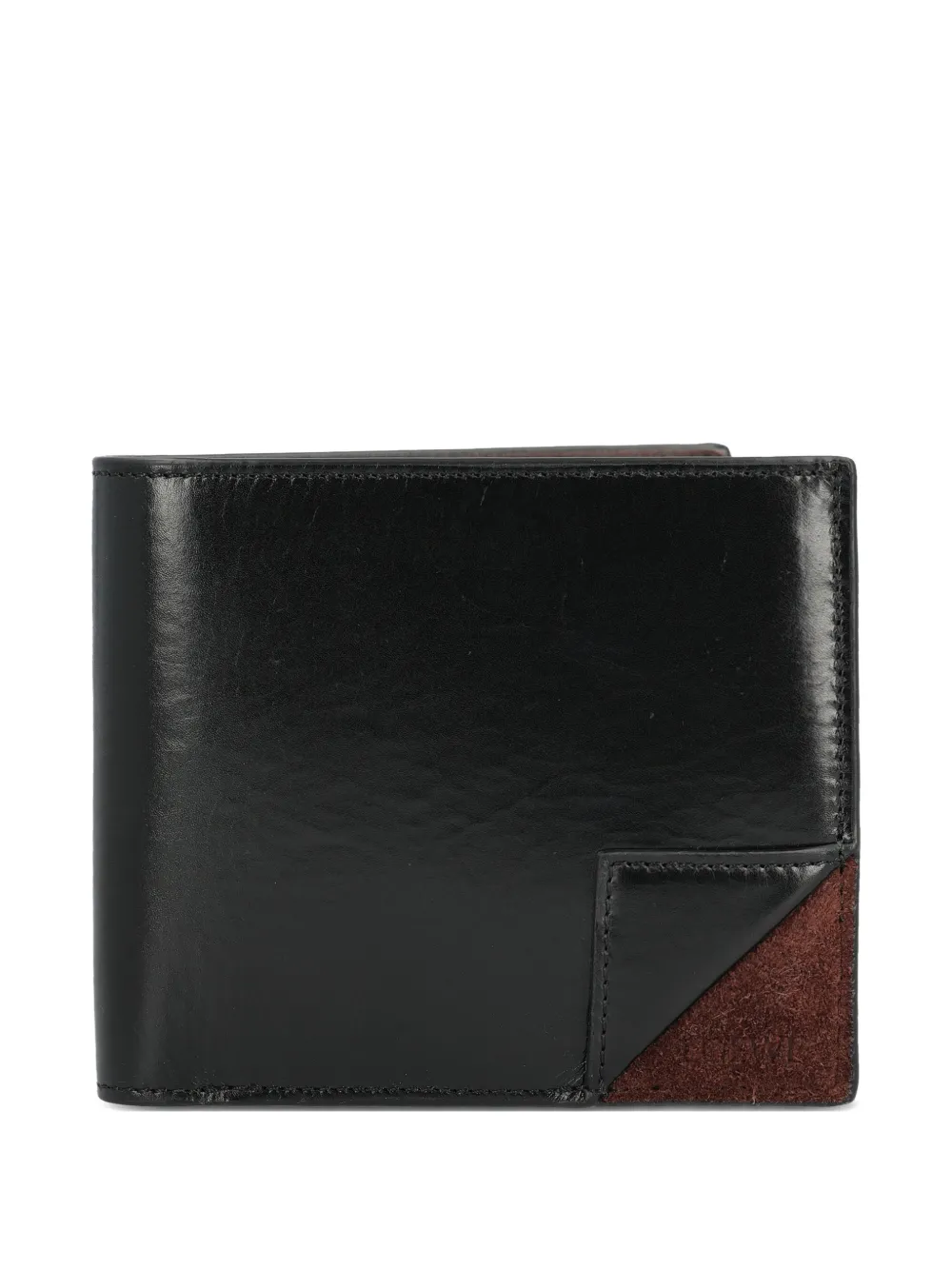 LOEWE Switch contrast-panel bifold wallet - Schwarz