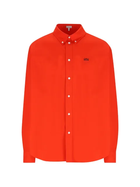 LOEWE logo-embroidered button-down shirt