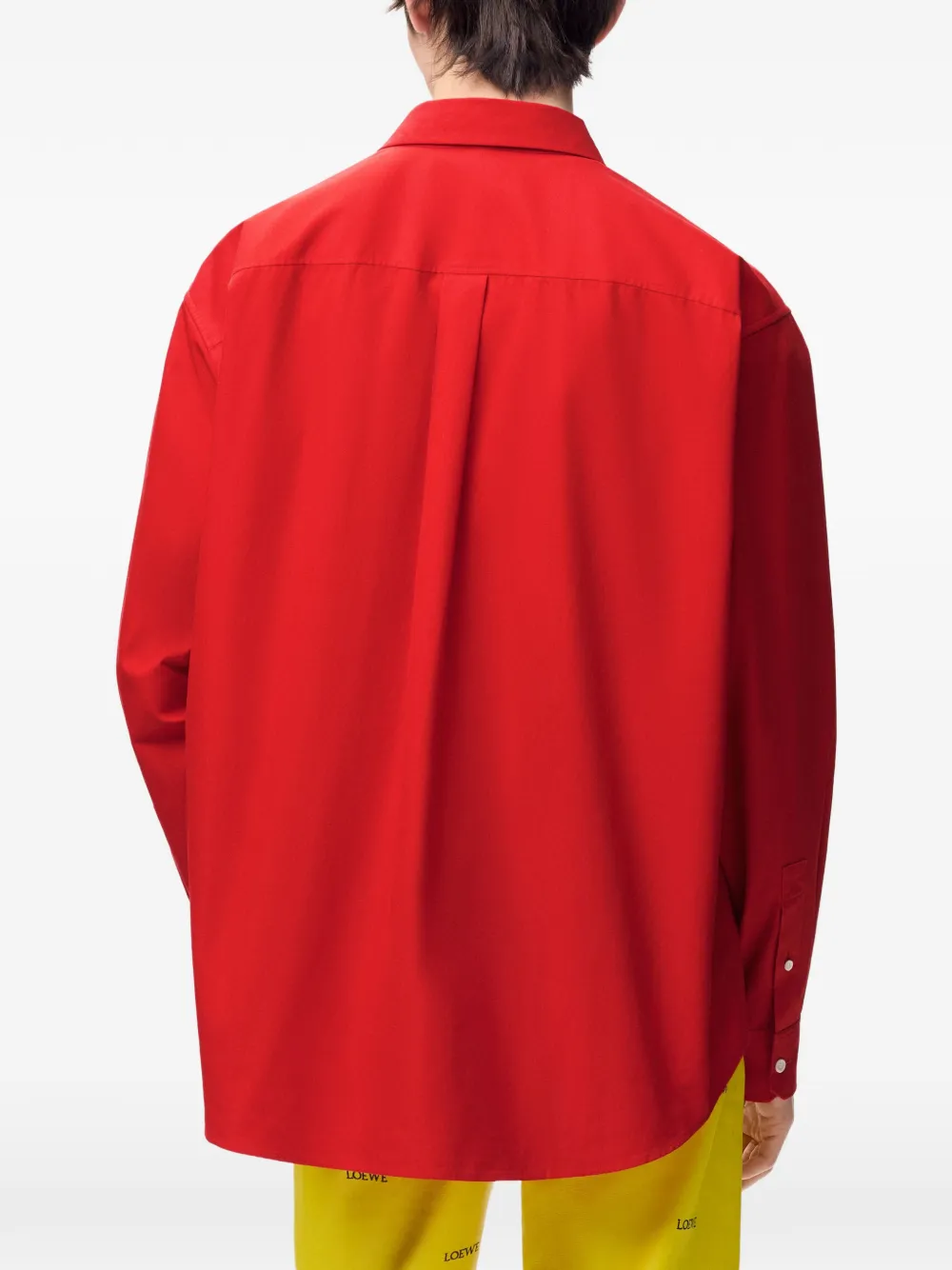 LOEWE Overhemd met geborduurd logo Rood