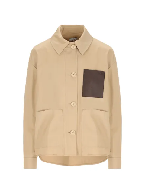 LOEWE chaqueta con bolsillo y logo