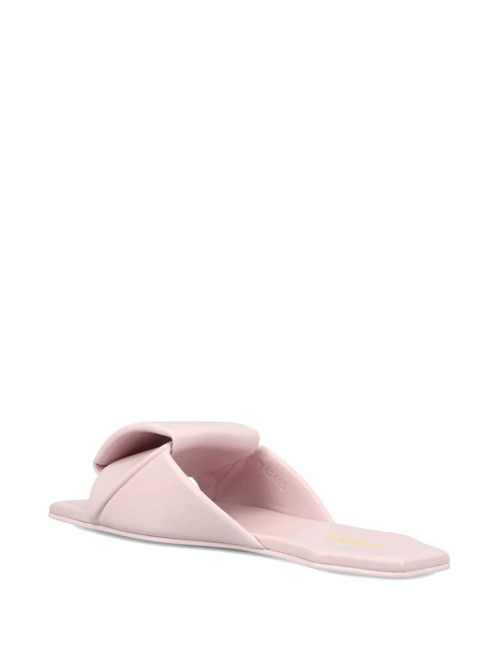 LOEWE Origami padded square-toe slides Roze