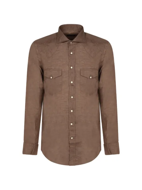 Dell'oglio western-yoke button-down shirt