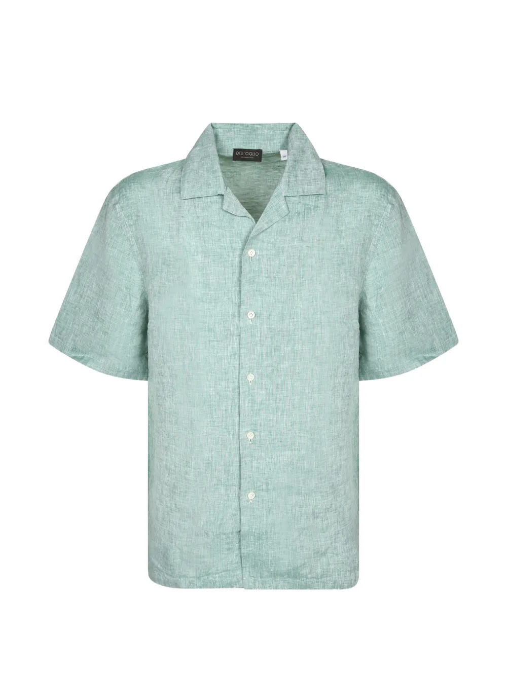 Dell'oglio short-sleeved camp-collar shirt - Verde