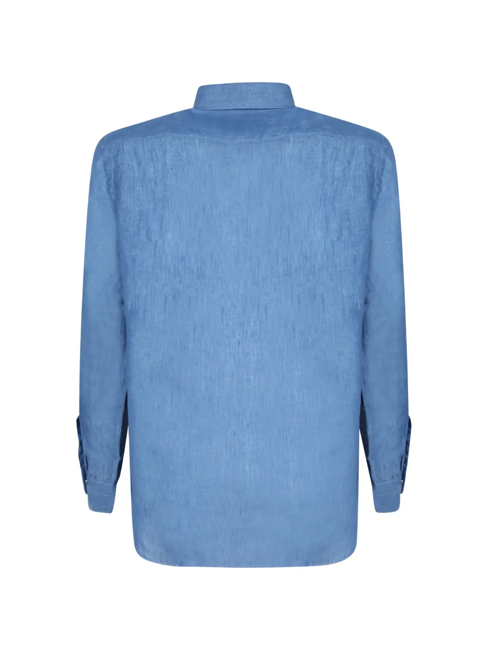 Dell'oglio Overhemd met gespreide kraag Blauw