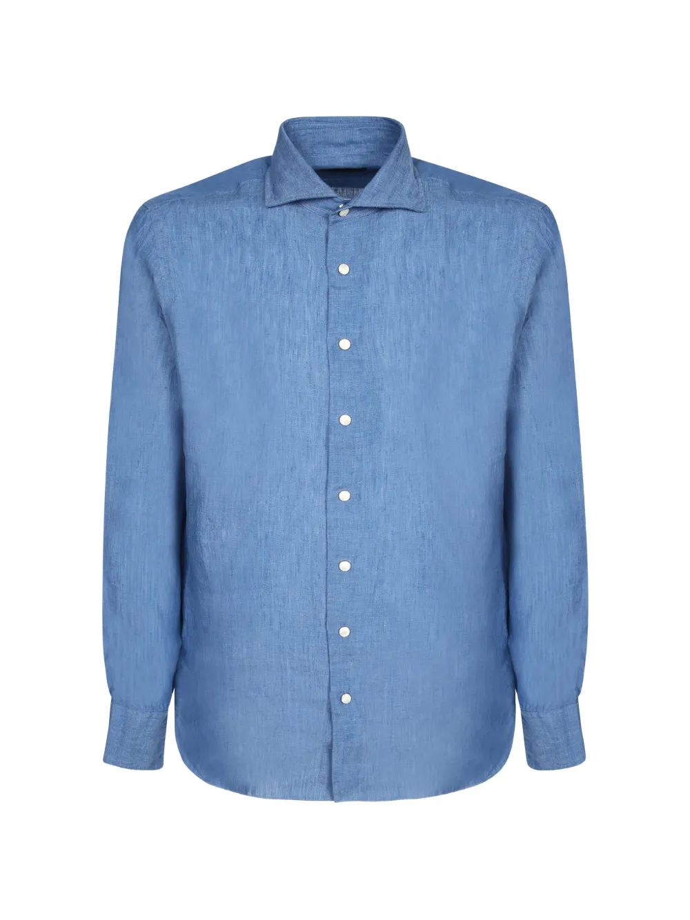 Dell'oglio long-sleeve spread-collar shirt - Blau