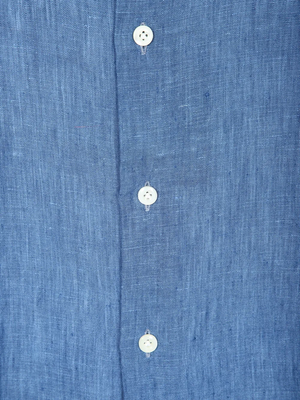 Dell'oglio Overhemd met bandkraag Blauw