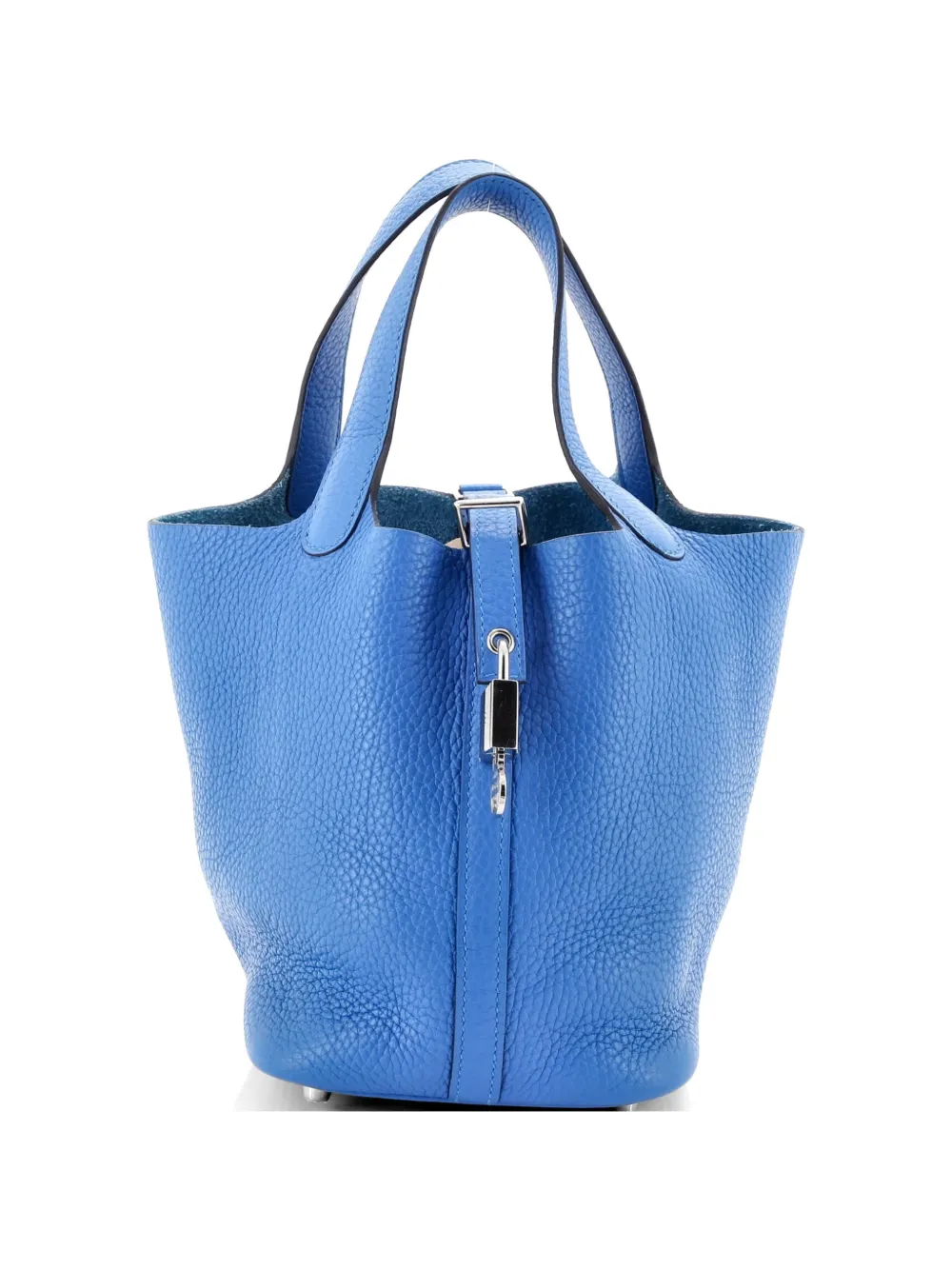 Hermès Pre-Owned Picotin Lock Bag Clemence PM bucket bag - Blu