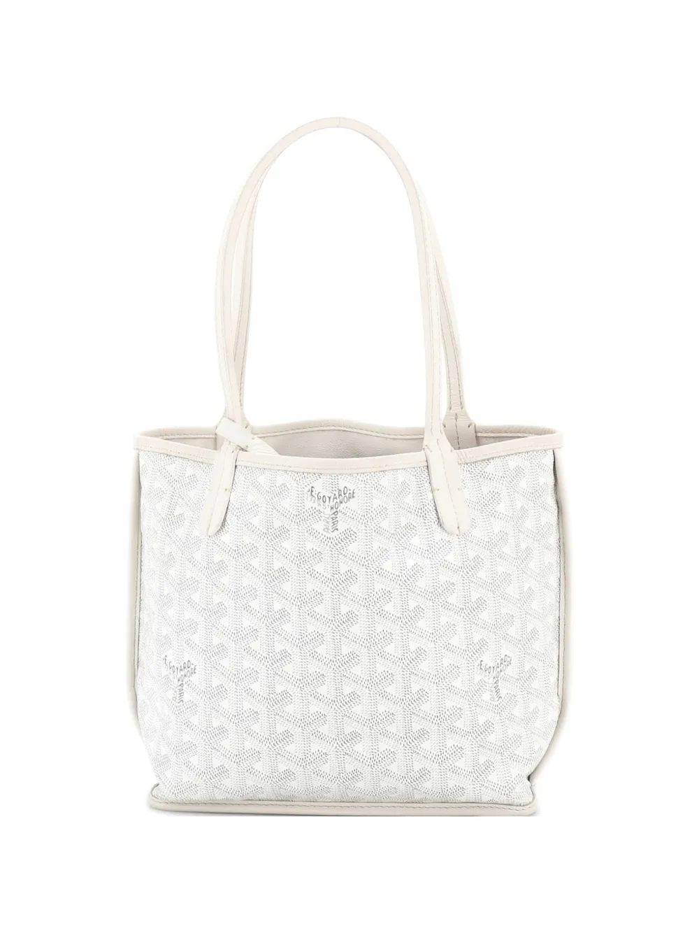 Goyard Pre-Owned Anjou Reversible Tote Coated Canvas Mini satchel - Bianco