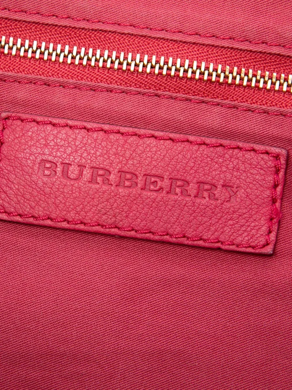 Burberry Pre-Owned 2000-2017 スモール レザートリム ヘイマーケット