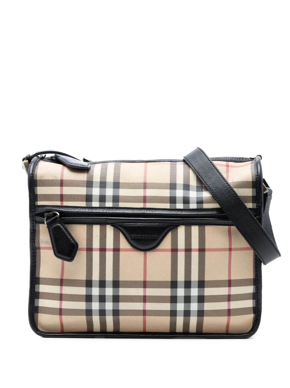 Burberry Pre-Owned 2000-2017 House Check Coated Canvas crossbody bag - Neutrals