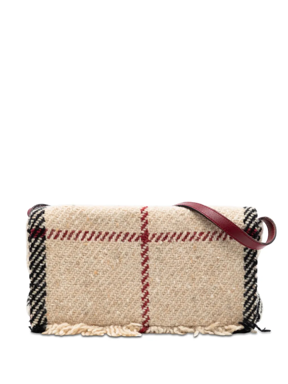 Burberry Pre-Owned 2000-2017 Mega Check Wool shoulder bag - Toni neutri