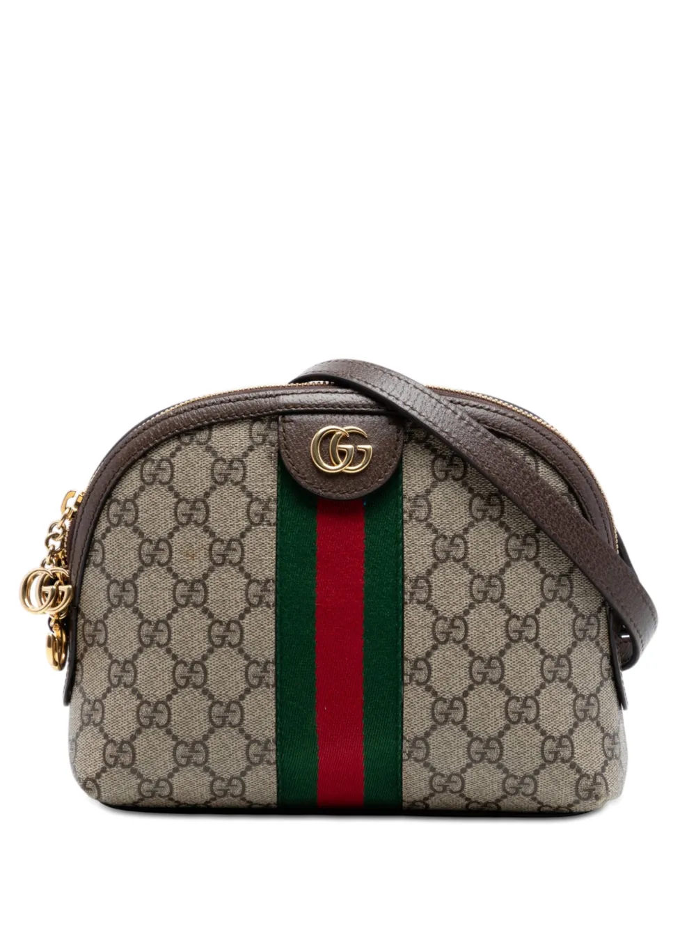 Gucci Pre-Owned 2016-2026 Small GG Supreme Web Ophidia Dome crossbody bag - Toni neutri