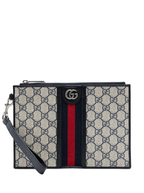 Gucci Pre-Owned 2016-2026 GG Supreme Web Ophidia clutch bag