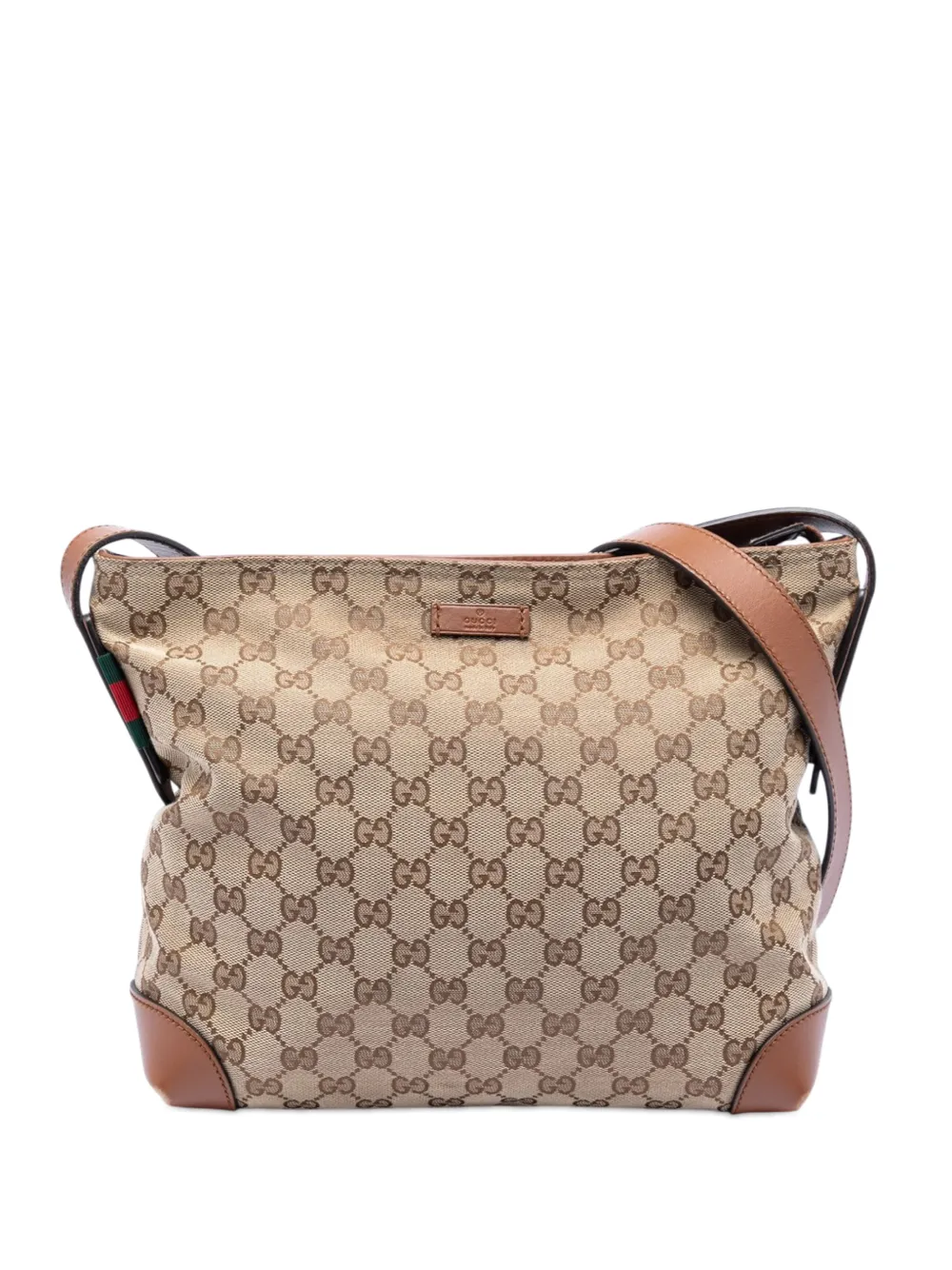 Gucci Pre-Owned 2016-2025 GG Canvas Web crossbody bag - Toni neutri