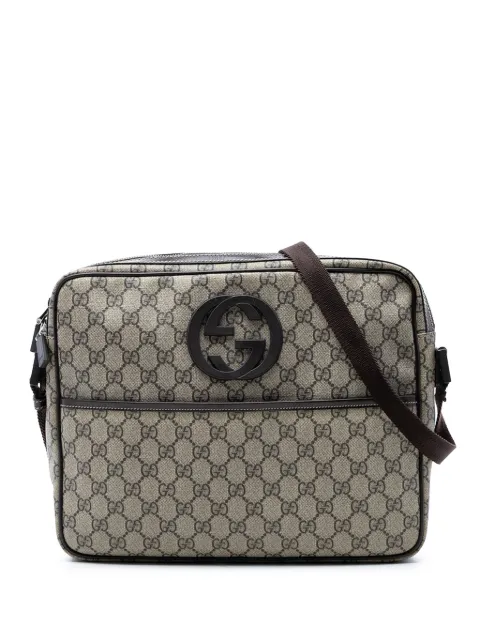 Gucci Pre-Owned 2016-2026 GG Supreme Interlocking G crossbody bag