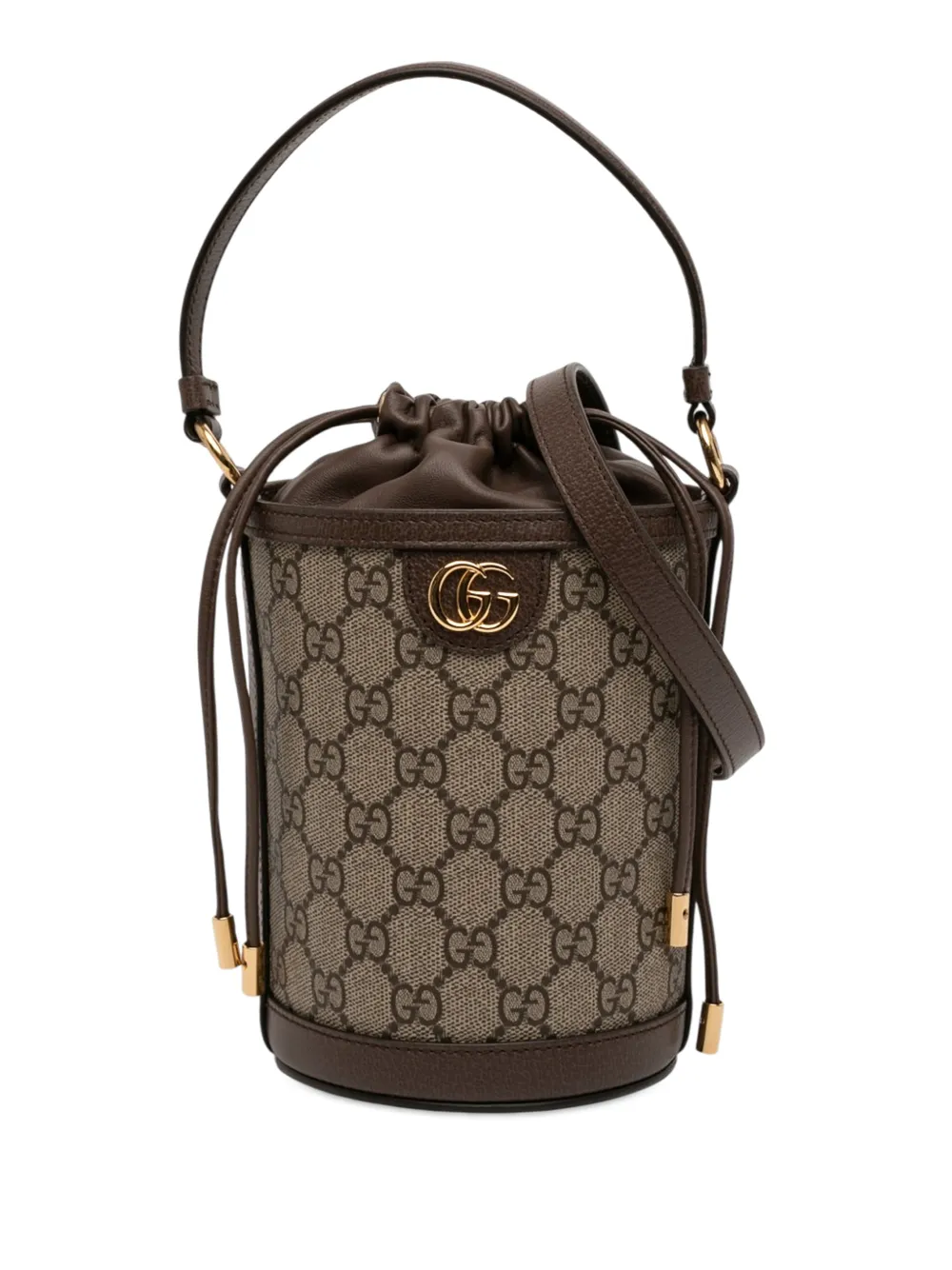 Gucci Pre-Owned 2000-2026 Mini GG Supreme Ophidia bucket bag - Toni neutri
